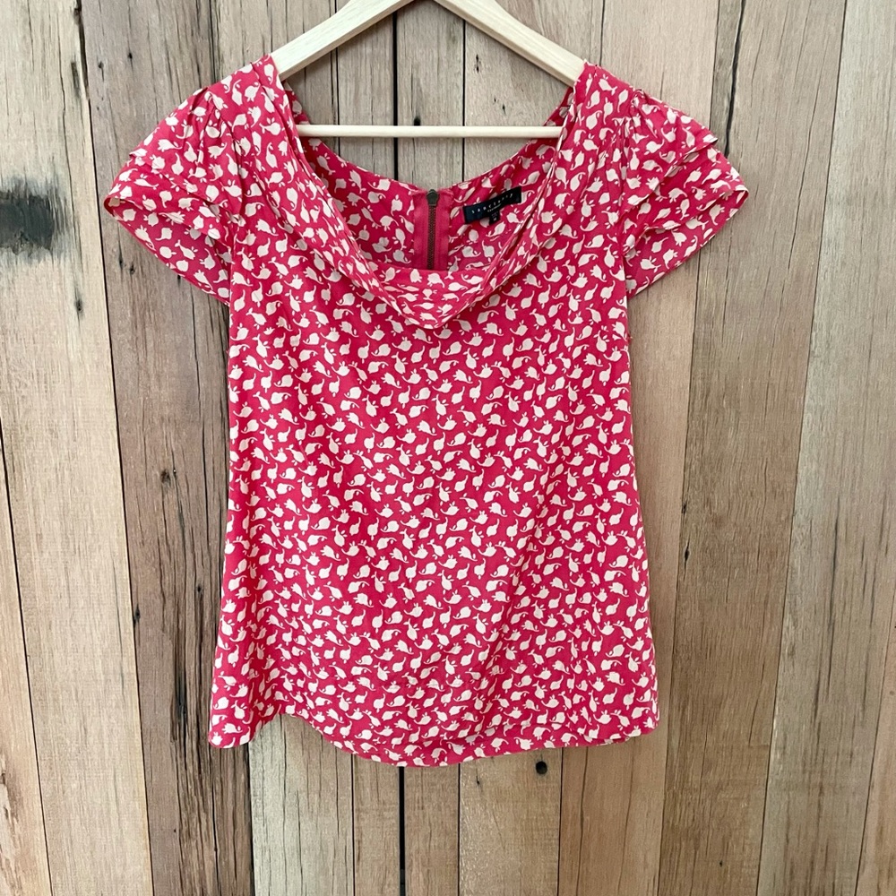 Sanctuary cap sleeve blouse
